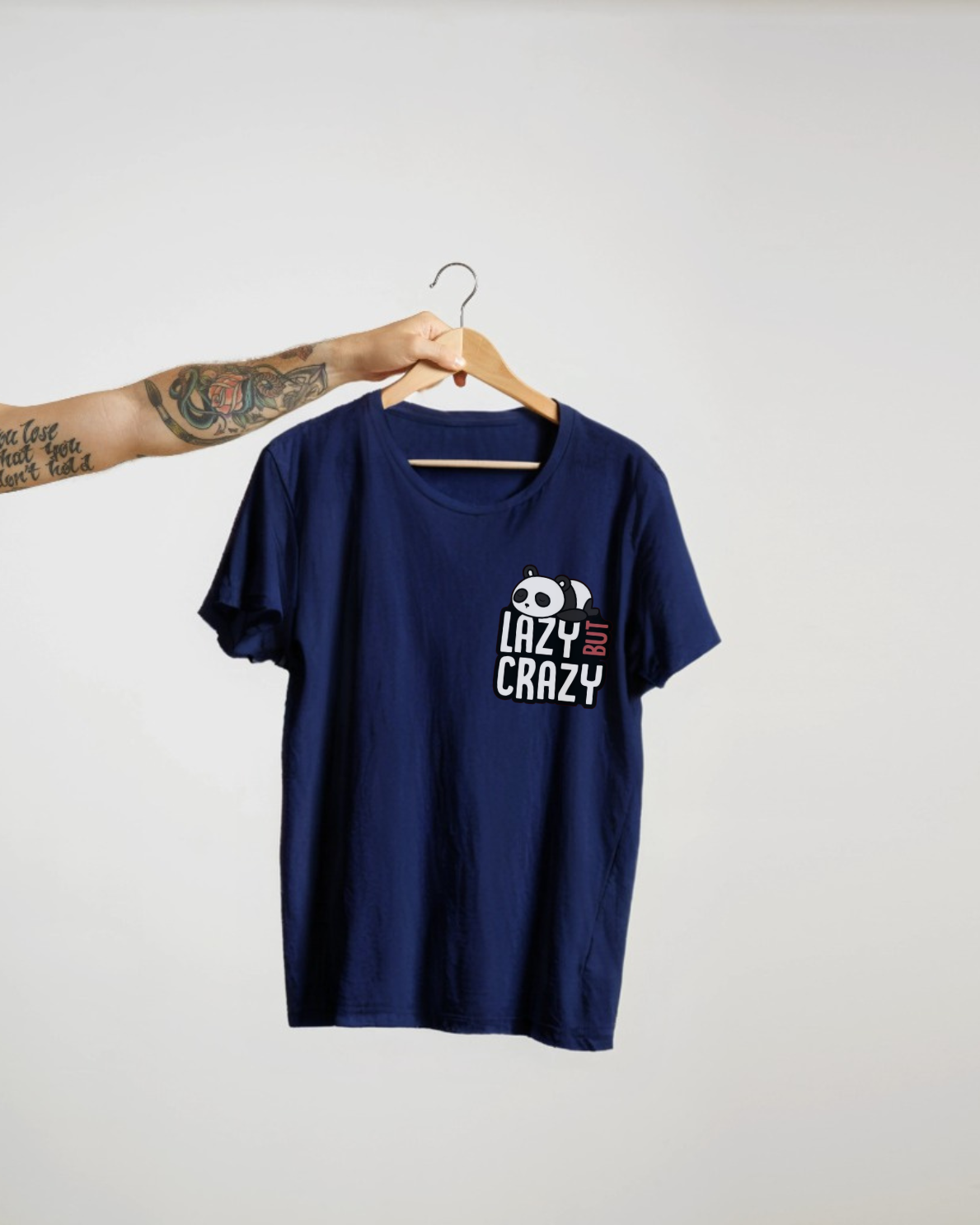 Lazy But Crazy Panda Tshirt