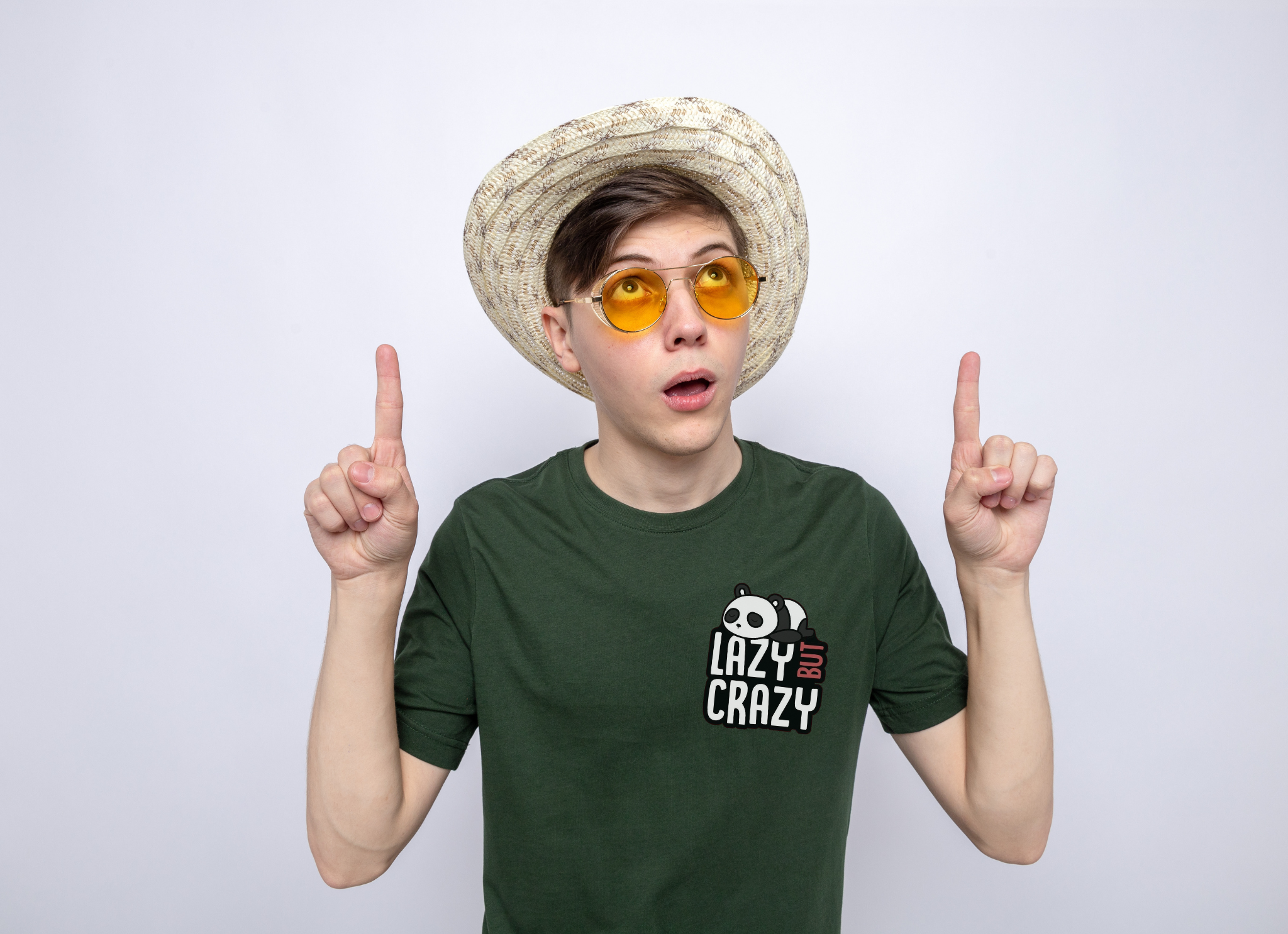 Lazy But Crazy Panda Tshirt