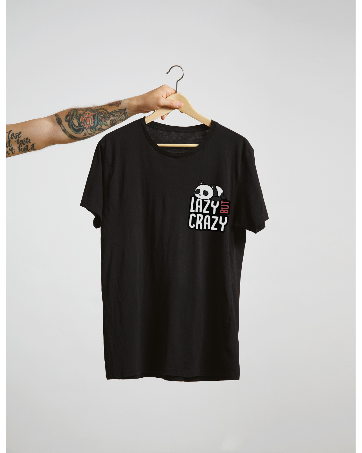 Lazy But Crazy Panda Tshirt