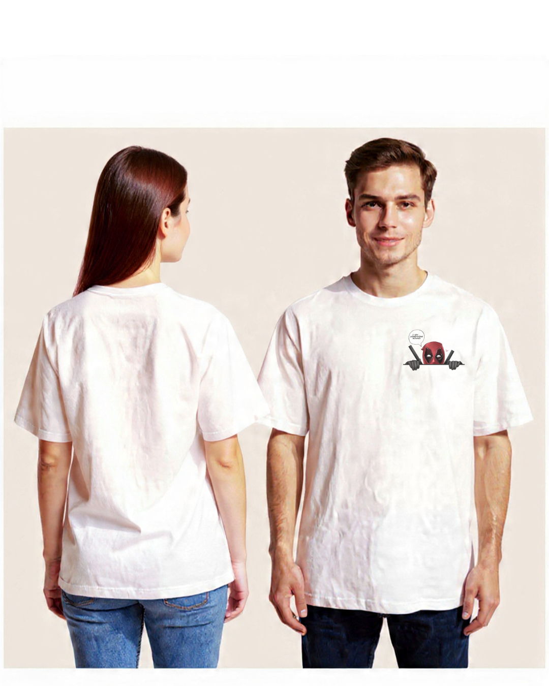 Peekaboo Deadpool Oversized T-Shirt