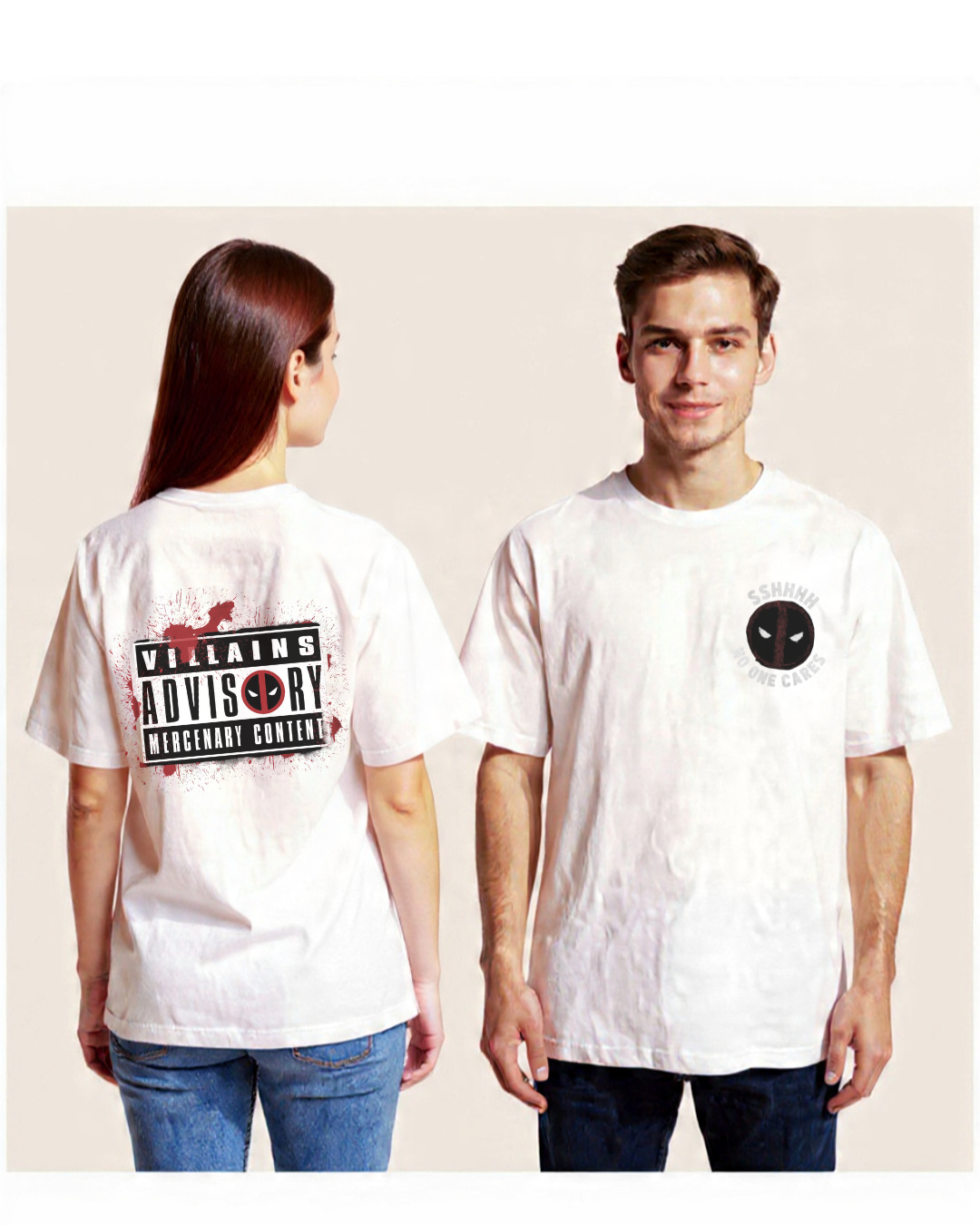 Deadpool Advisory Oversized T-Shirt