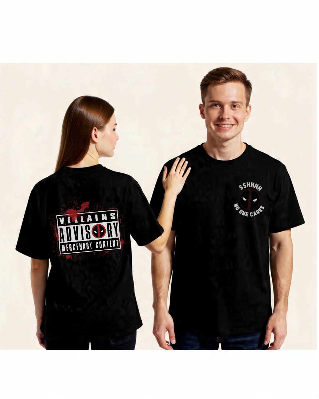 Deadpool Advisory Oversized T-Shirt