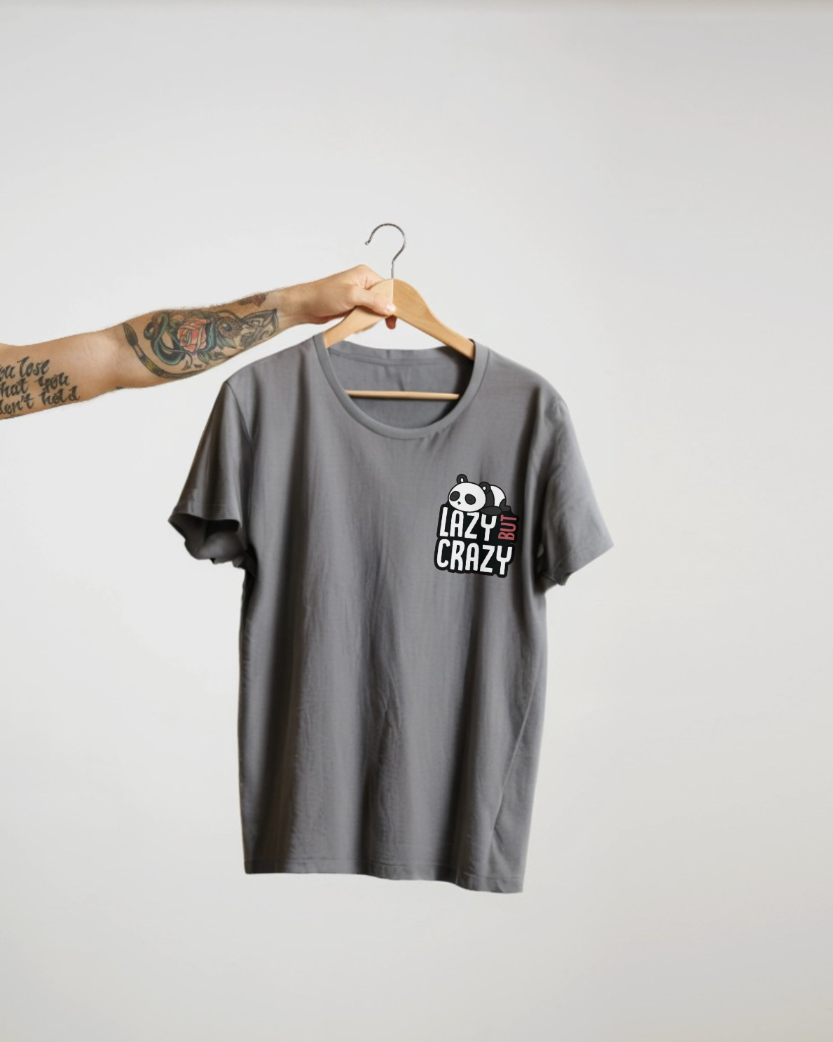 Lazy But Crazy Panda Tshirt