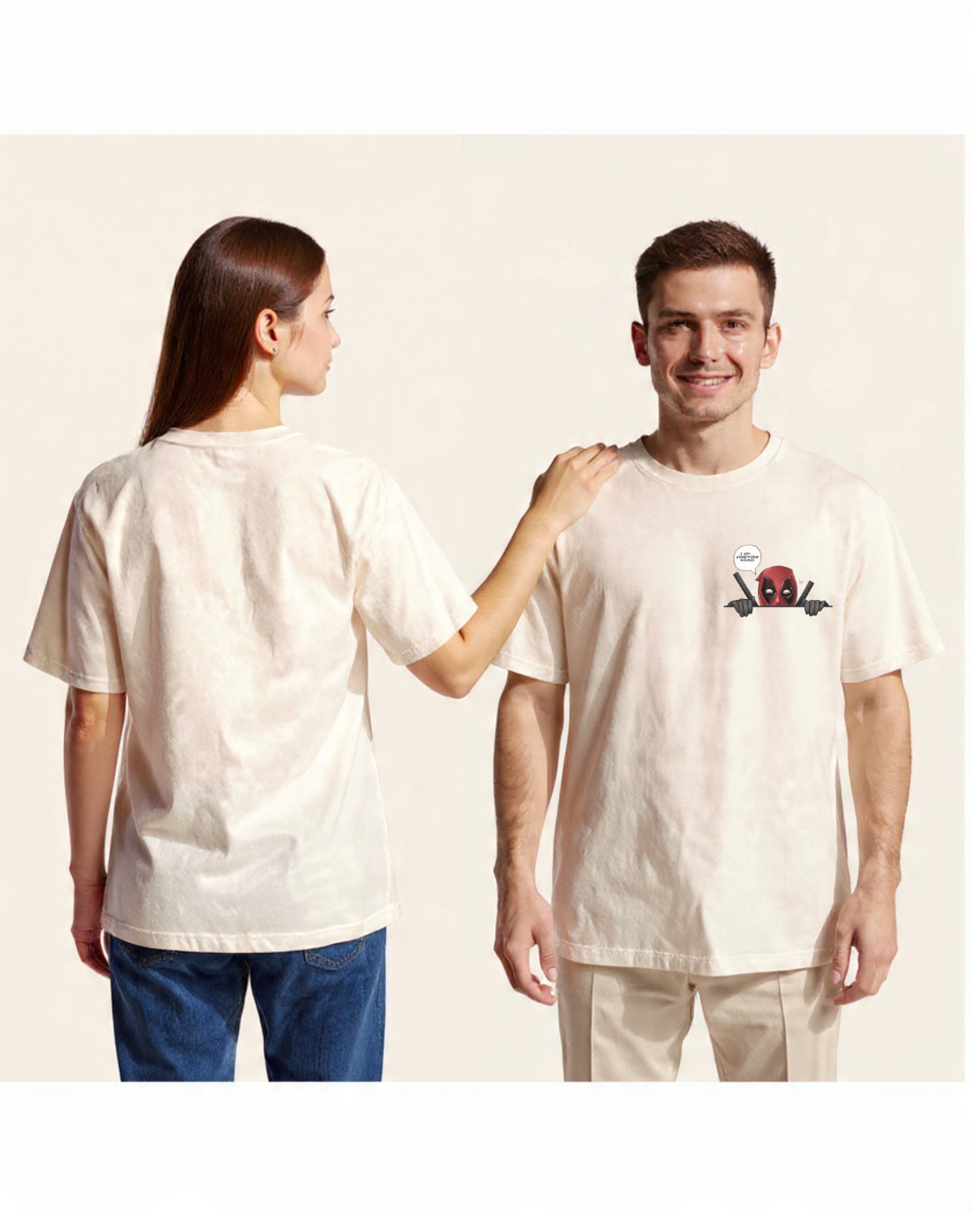 Peekaboo Deadpool Oversized T-Shirt