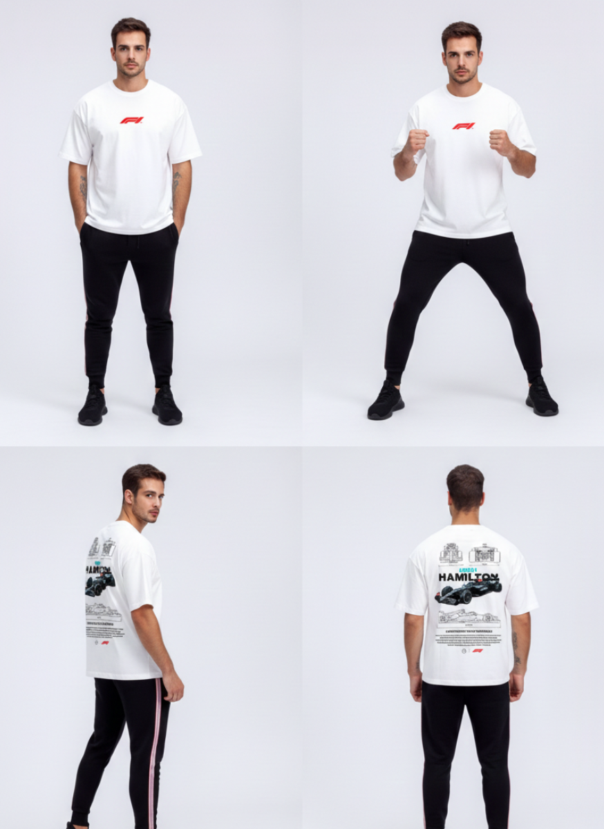 Lewis Hamilton F1 Oversized T-Shirt