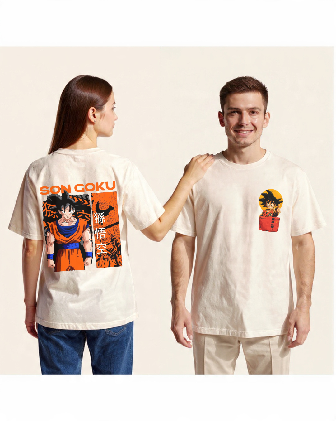 Saiyan Goku Oversized Anime T-Shirt