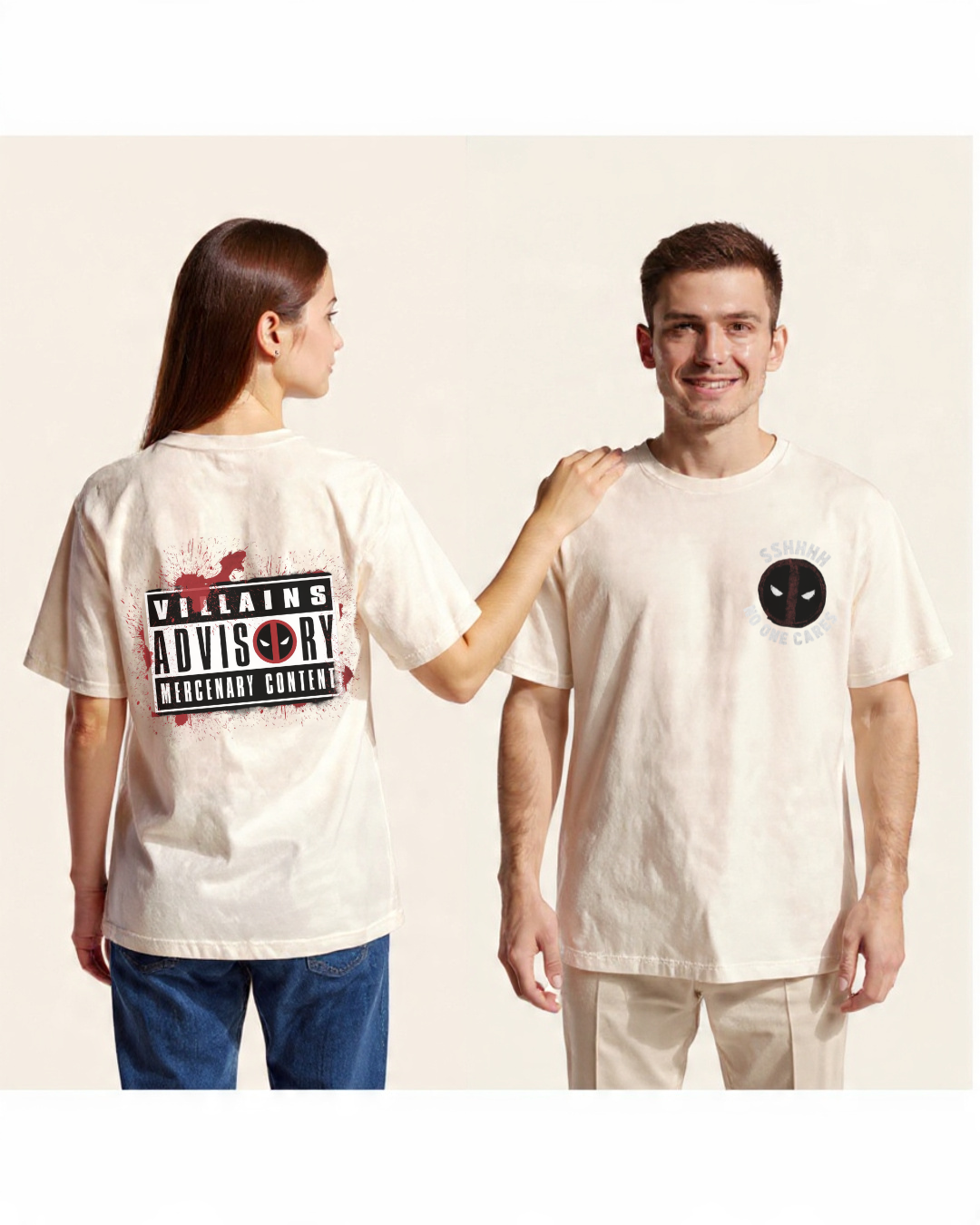 Deadpool Advisory Oversized T-Shirt