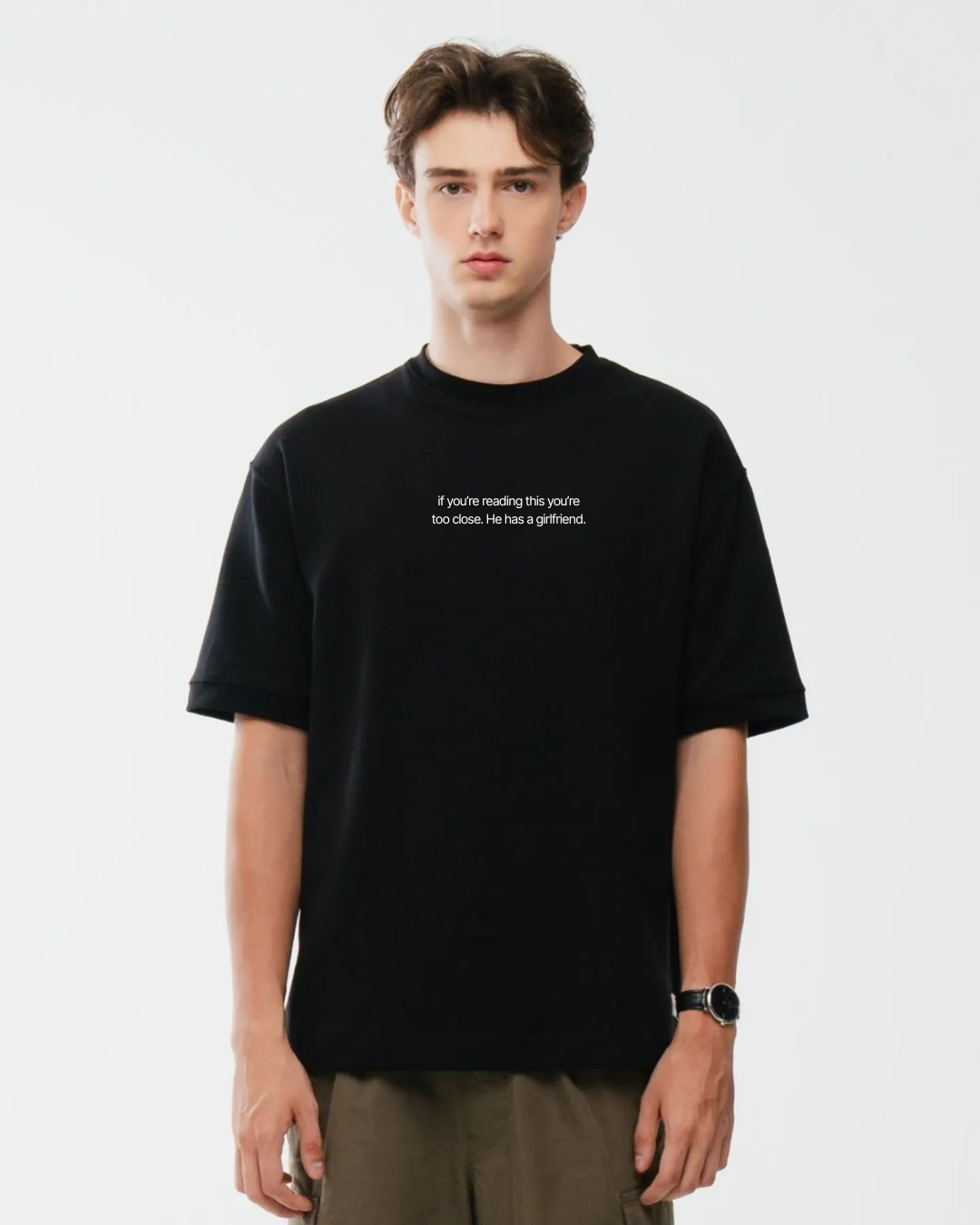 Too Close Warning Graphic T-Shirt