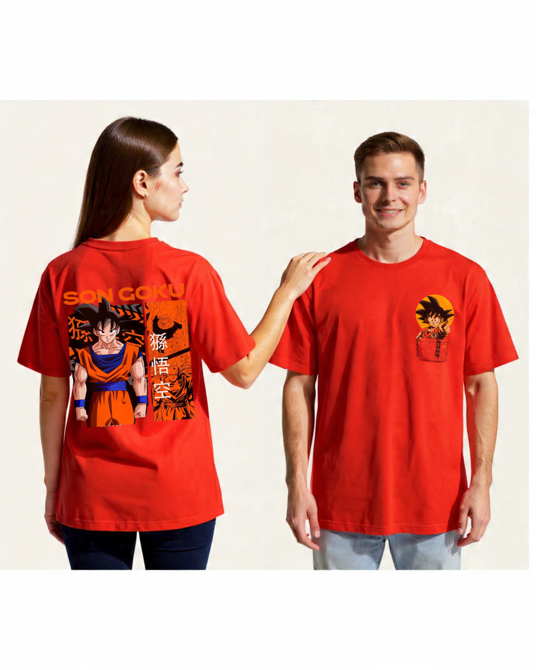 Saiyan Goku Oversized Anime T-Shirt