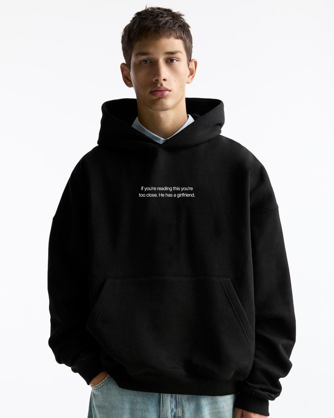 Too Close Warning Graphic T-Shirt