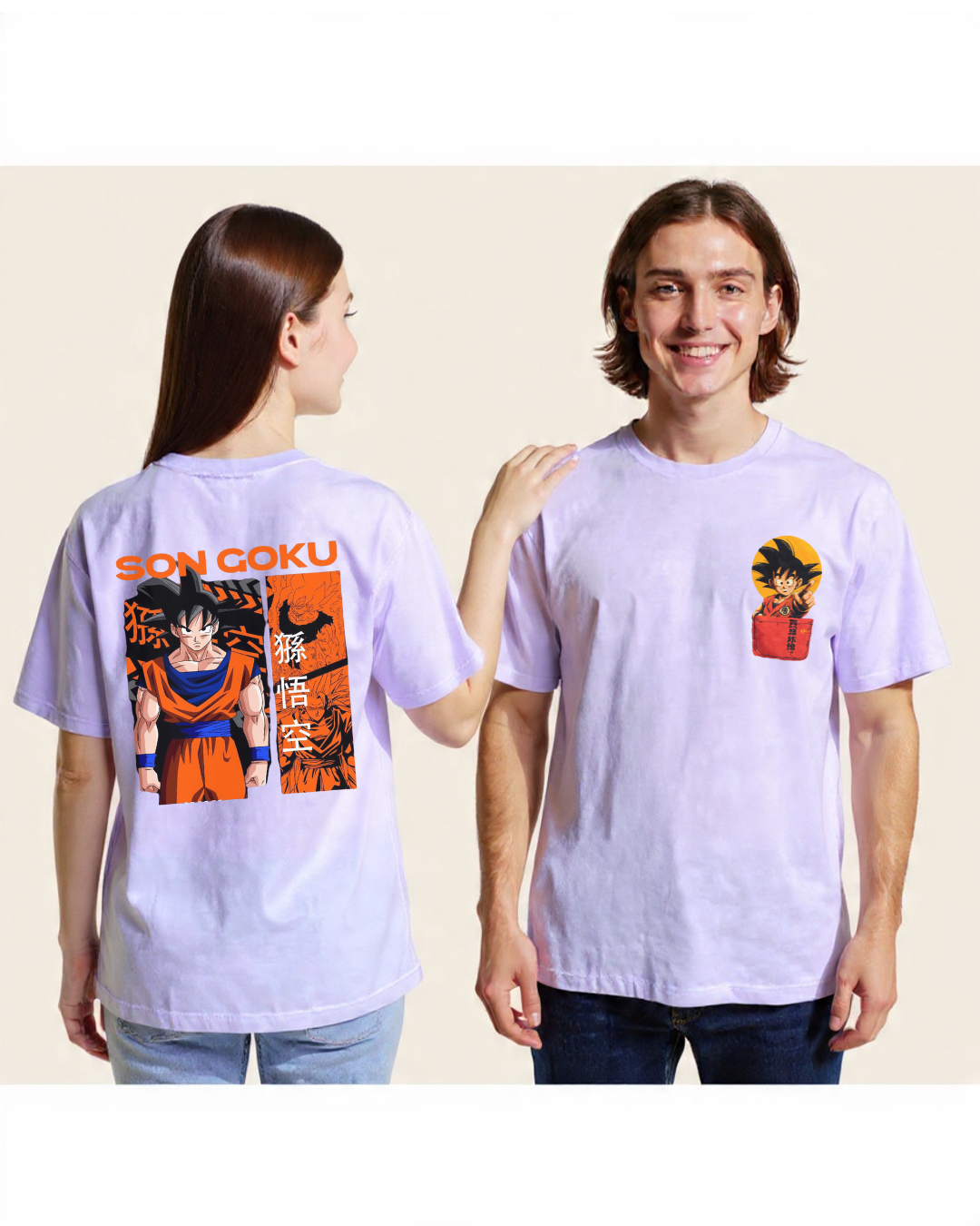 Saiyan Goku Oversized Anime T-Shirt