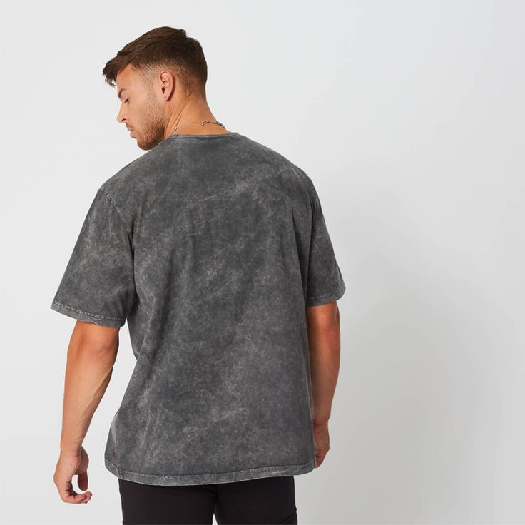 "Be the Designer" Acid Wash Oversized Tshirt in Black with Full Print.