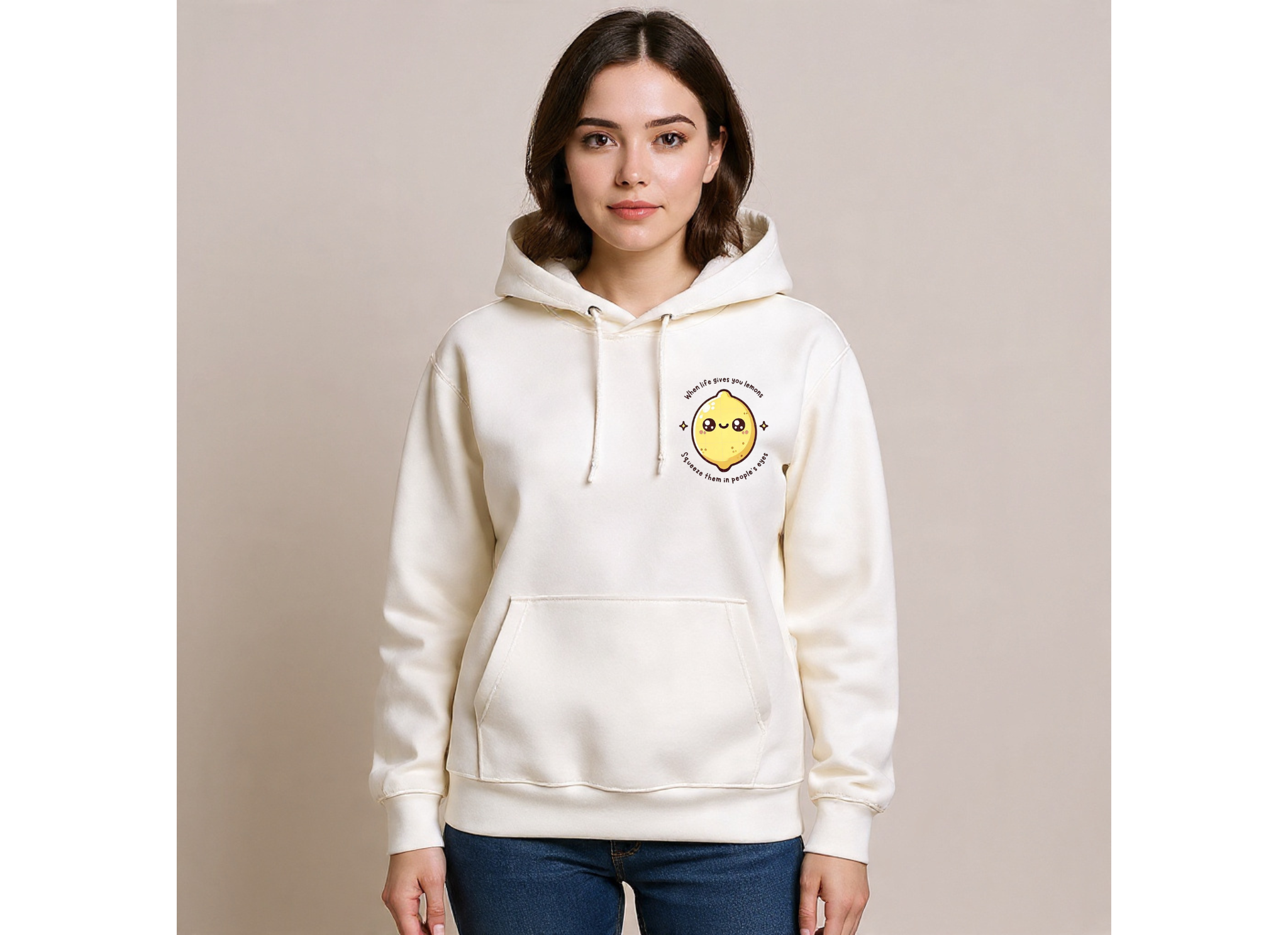 Sour But Sweet Lemon Oversized Hoodie