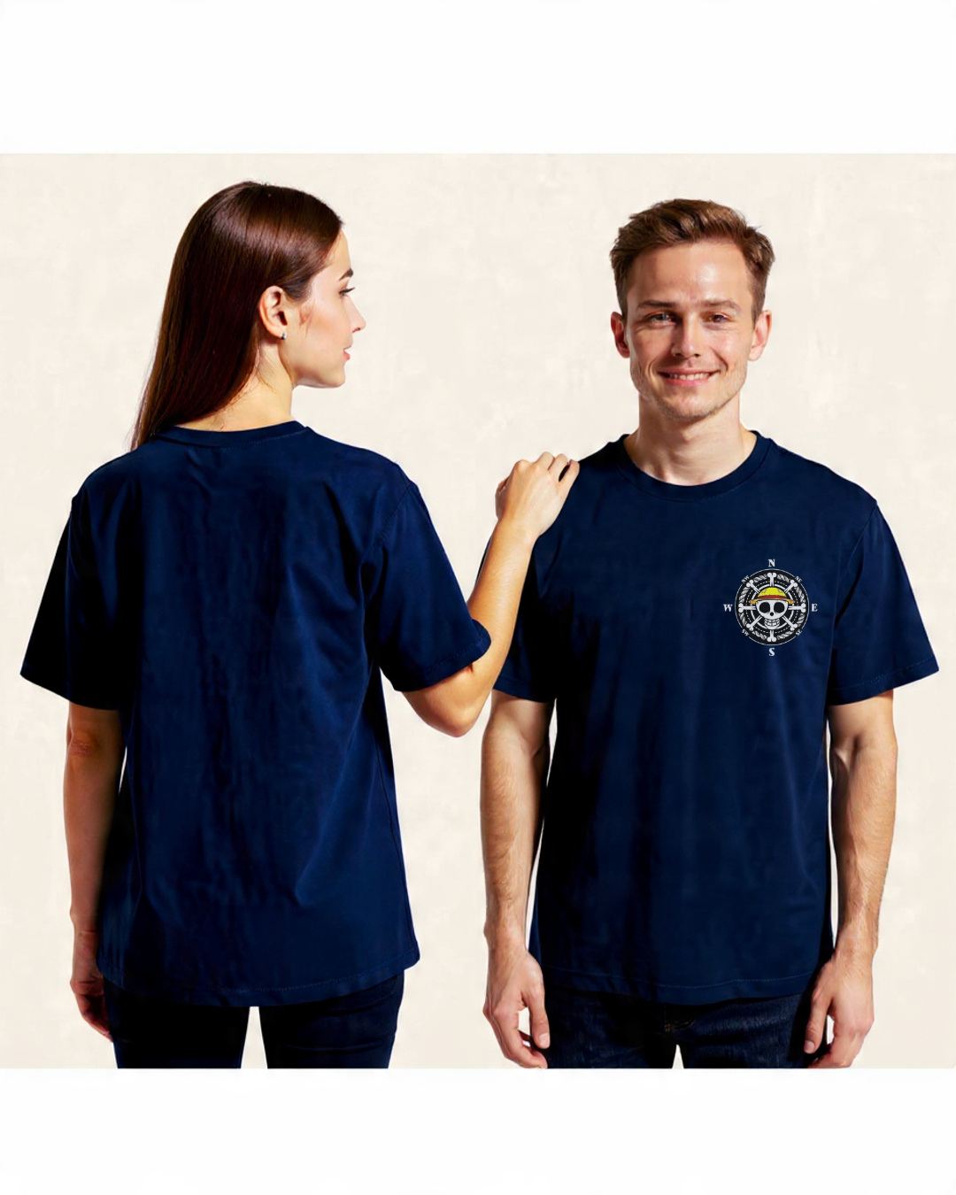 One Piece Compass Oversized T-Shirt