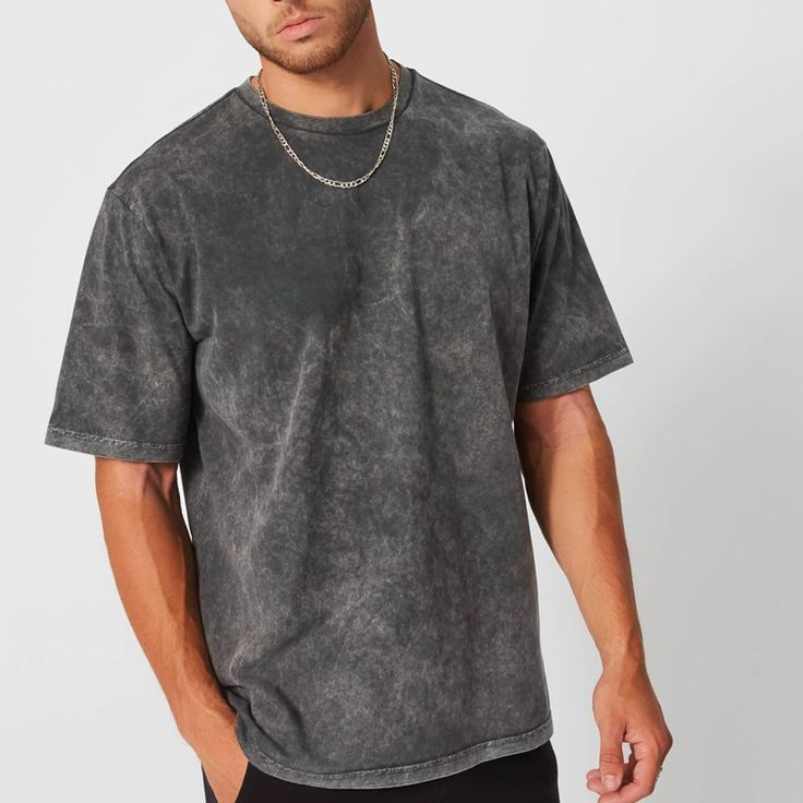 "Be the Designer" Acid Wash Oversized Tshirt in Black with Pocket Print.