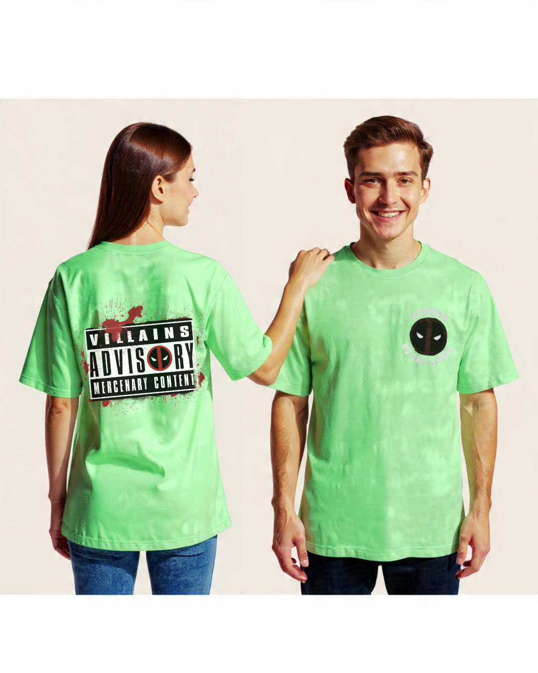 Deadpool Advisory Oversized T-Shirt