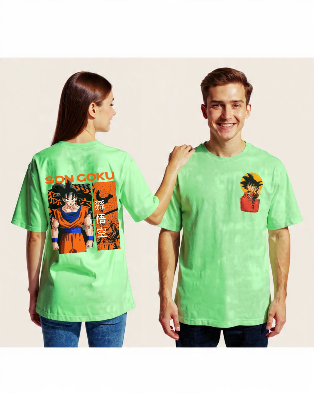 Saiyan Goku Oversized Anime T-Shirt