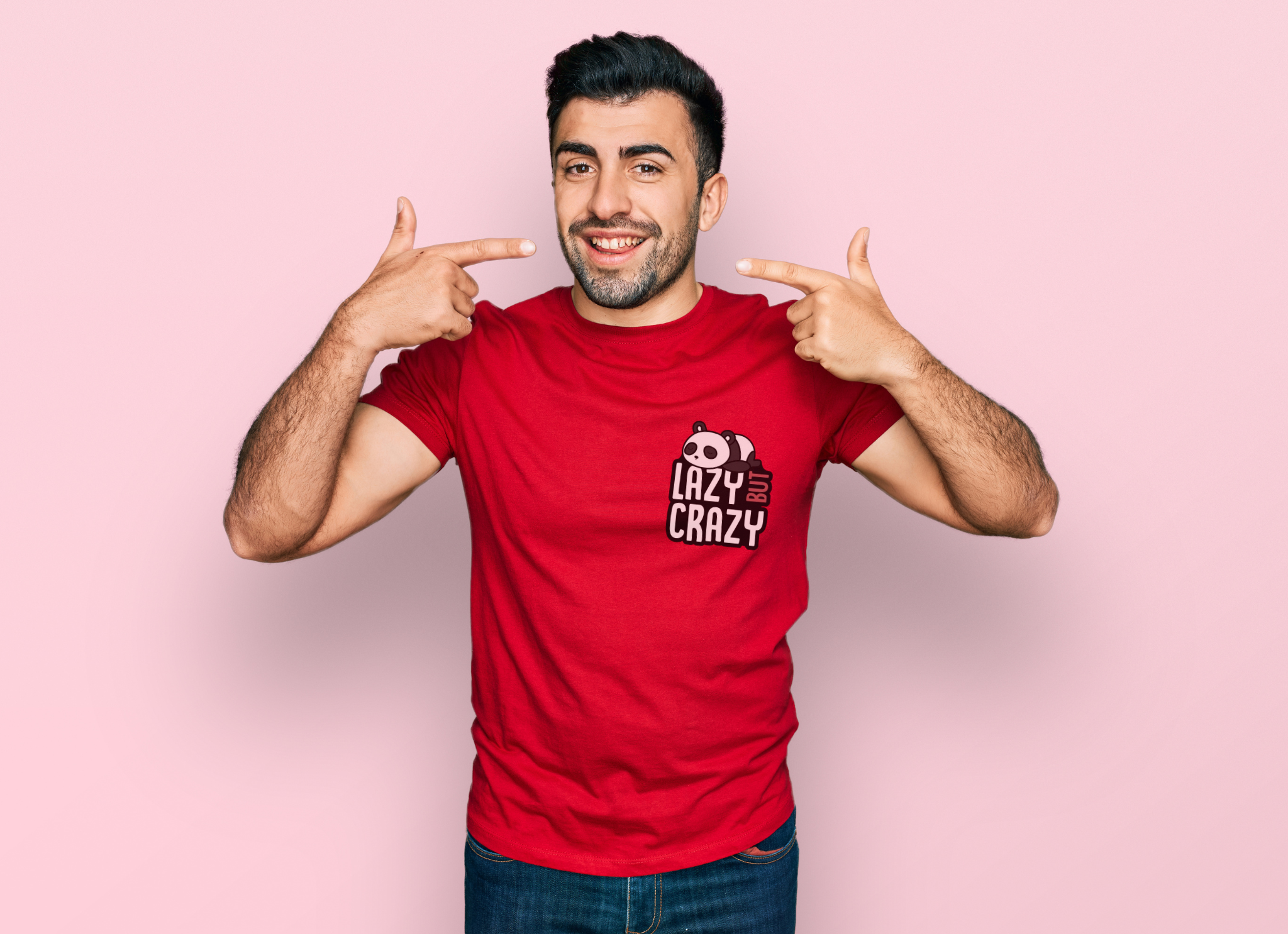 Lazy But Crazy Panda Tshirt