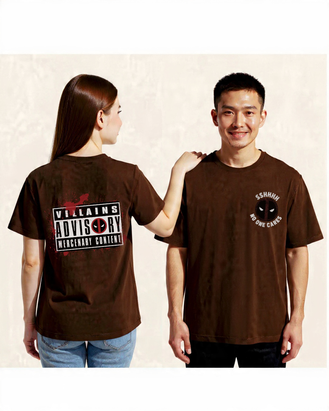 Deadpool Advisory Oversized T-Shirt