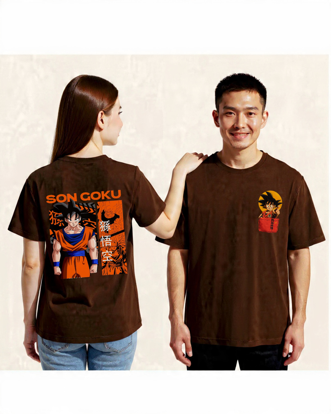Saiyan Goku Oversized Anime T-Shirt