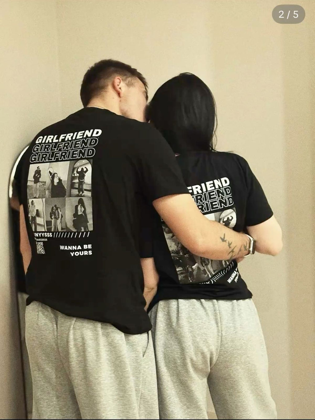 Couple Custom Oversize Tshirt