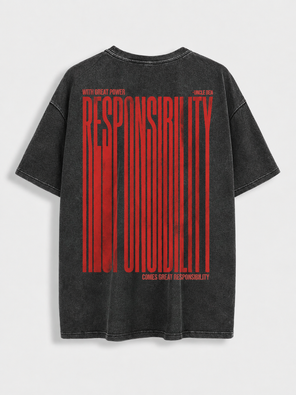 Spider-Man Acid Wash Oversized T-Shirt