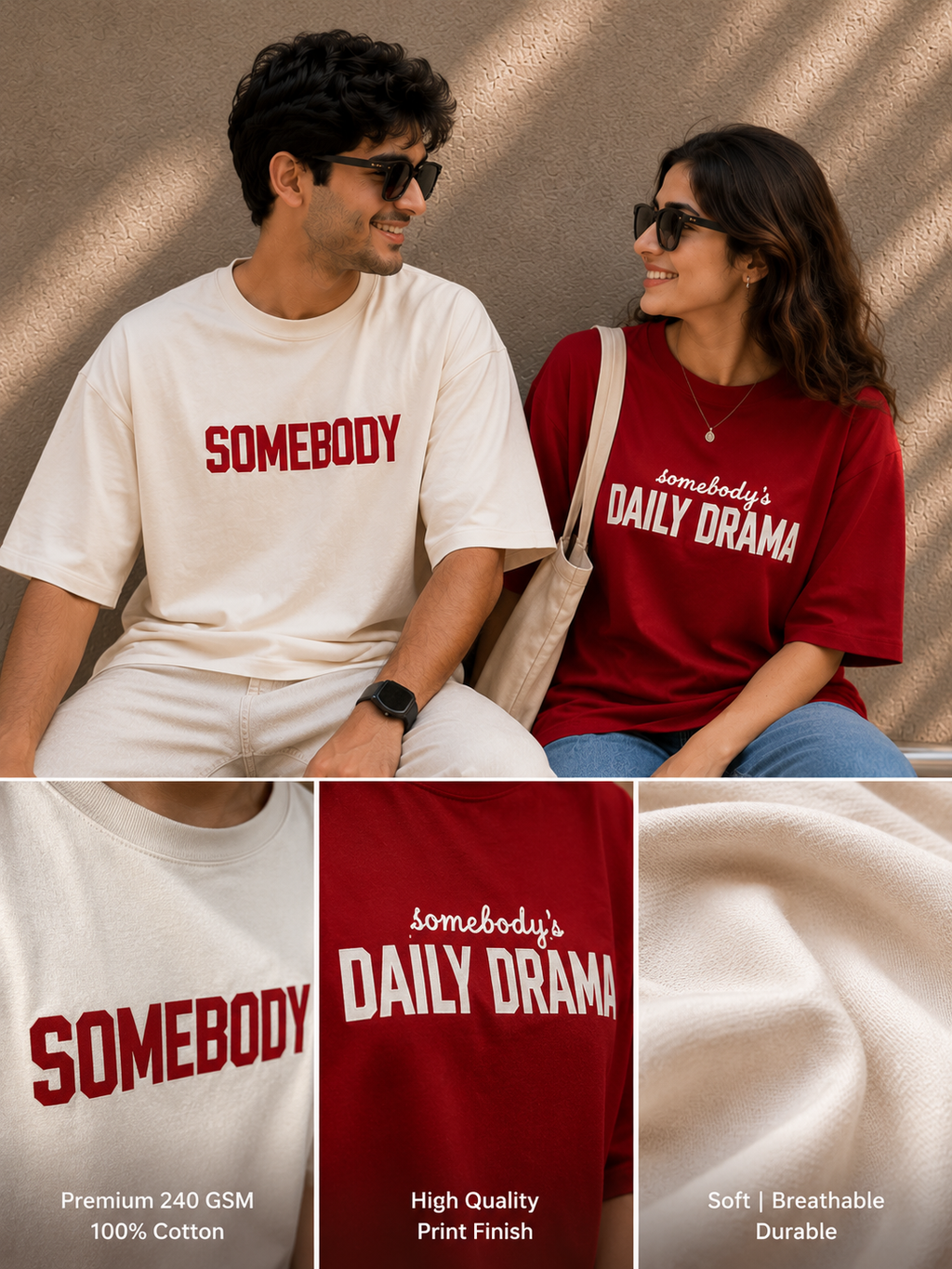 Somebody's Matching Couple Oversized T-Shirts