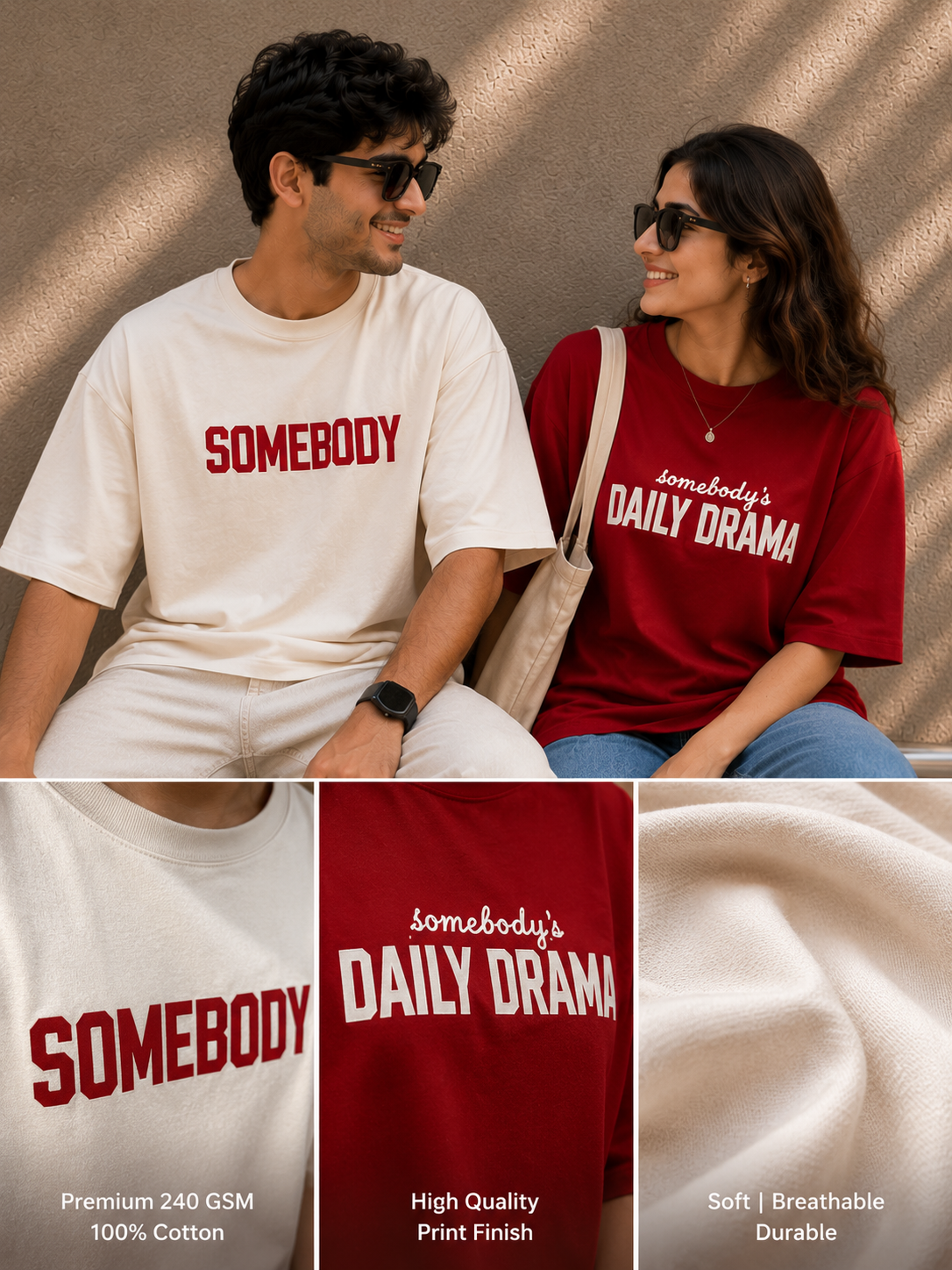 Somebody's Matching Couple Oversized T-Shirts