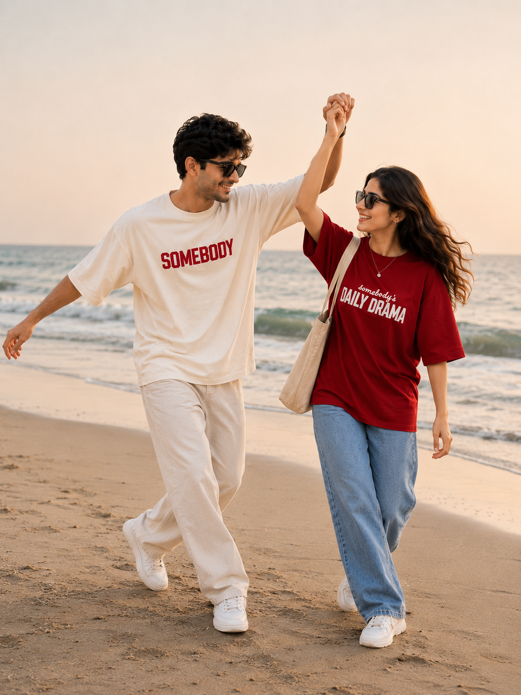 Somebody's Matching Couple Oversized T-Shirts