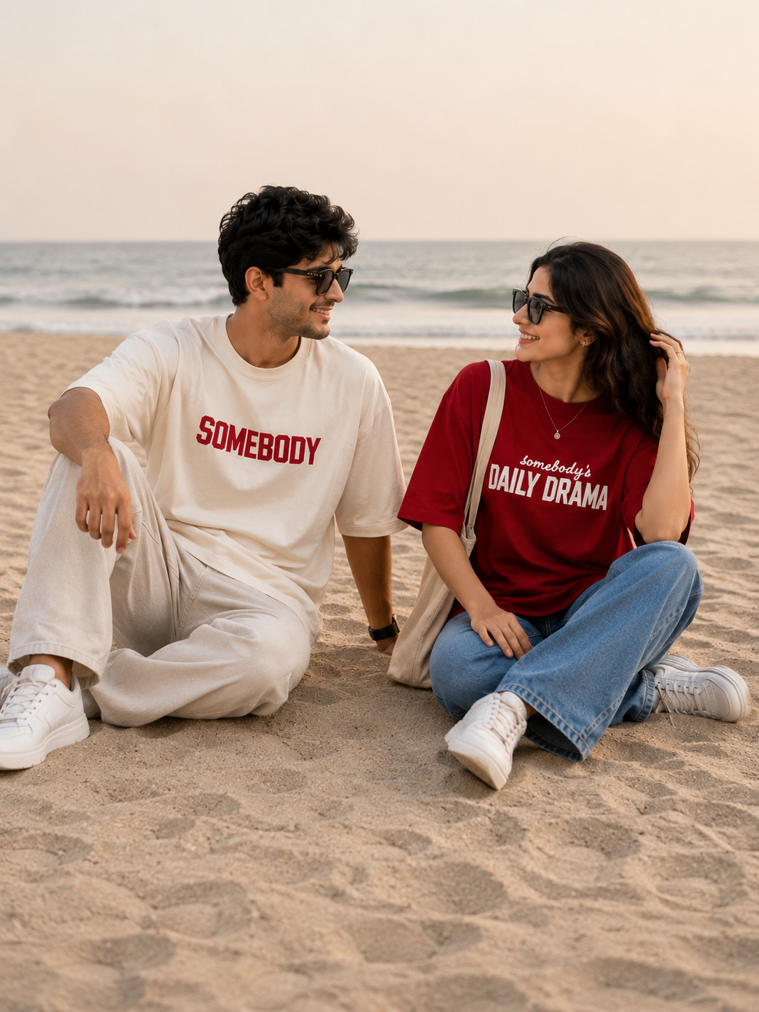 Somebody's Matching Couple Oversized T-Shirts