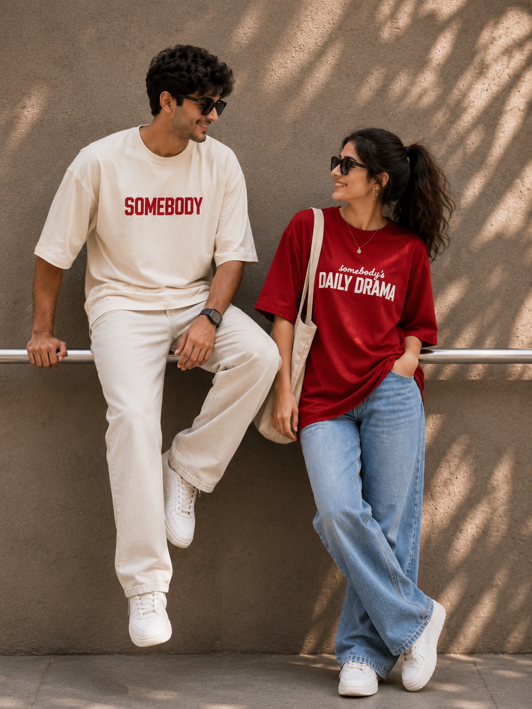 Somebody's Matching Couple Oversized T-Shirts