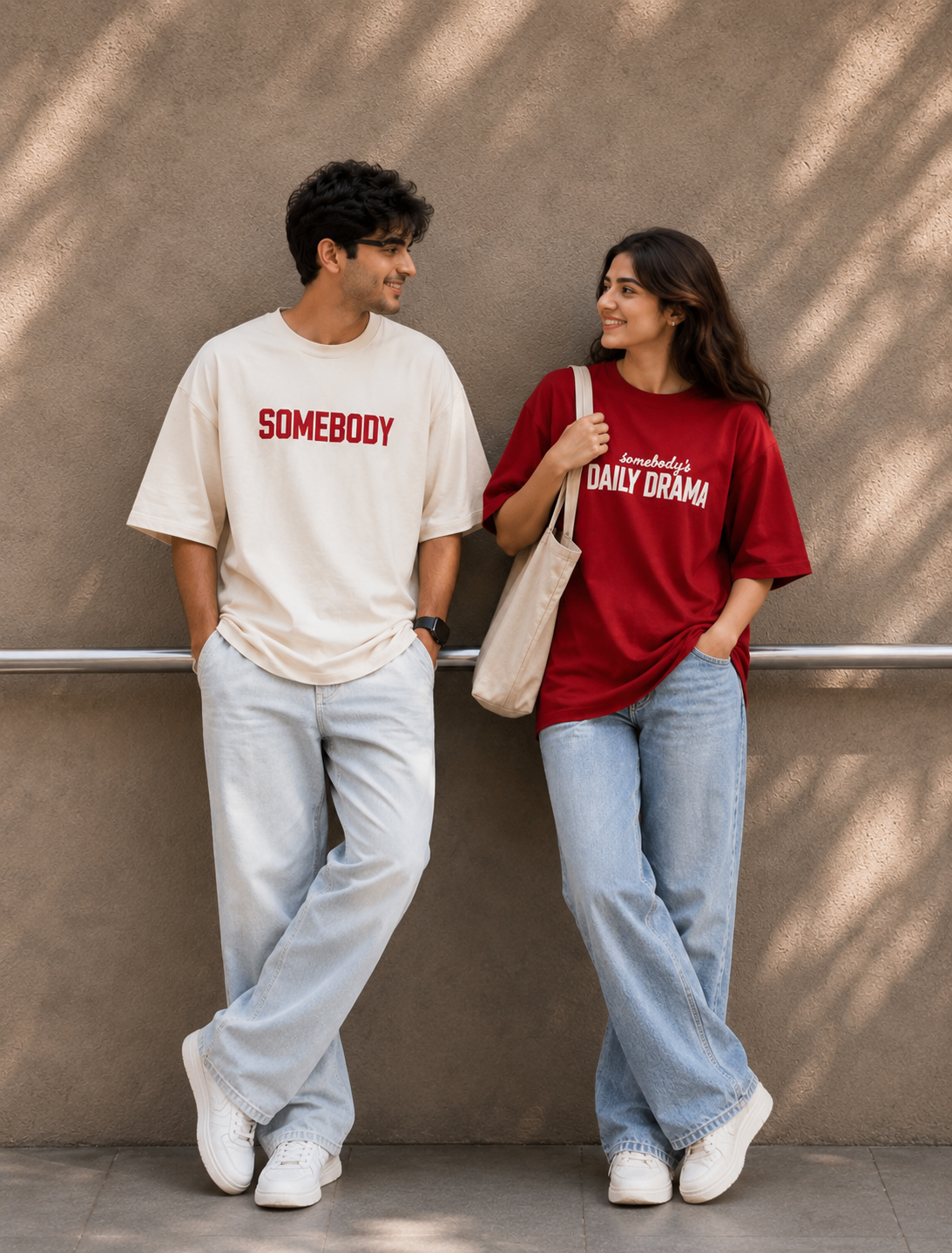 Somebody's Matching Couple Oversized T-Shirts