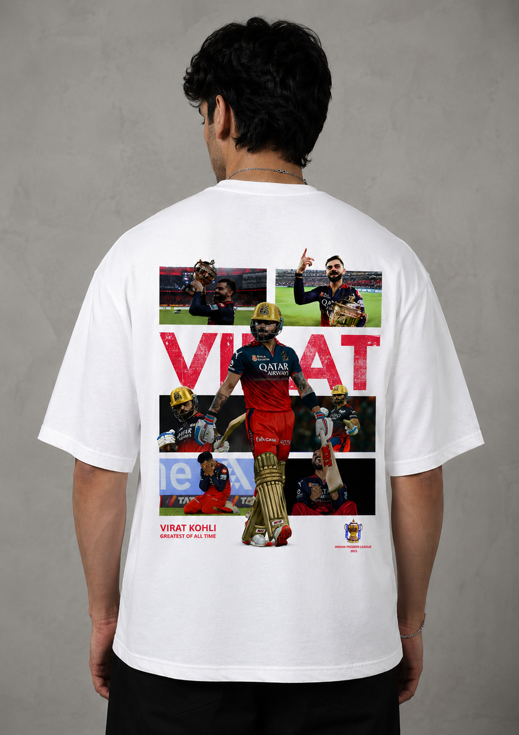 Virat Kohli "18 GOAT" Oversized T-Shirt – Champion Edition