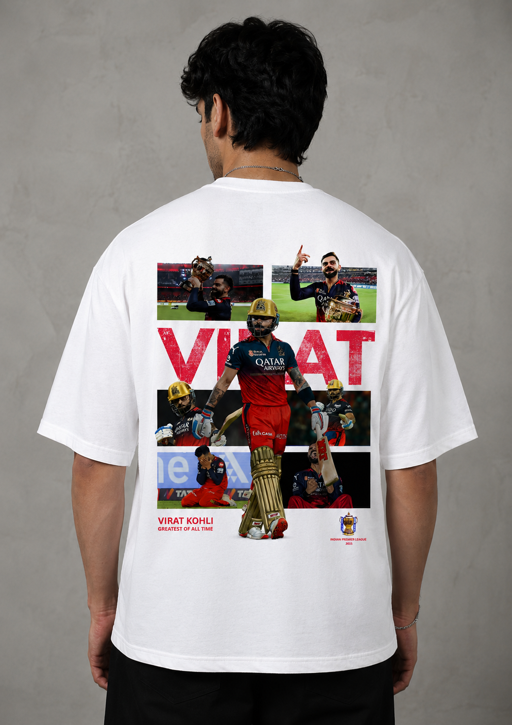 Virat Kohli "18 GOAT" Oversized T-Shirt – Champion Edition