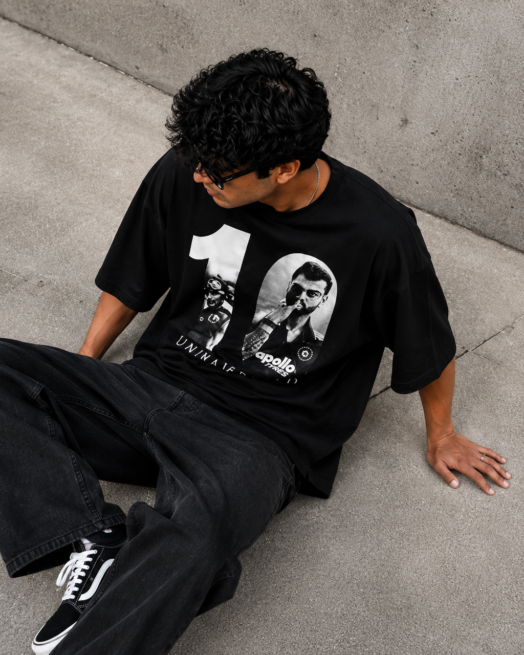 King Kohli Unrivaled Graphic Oversized Tee