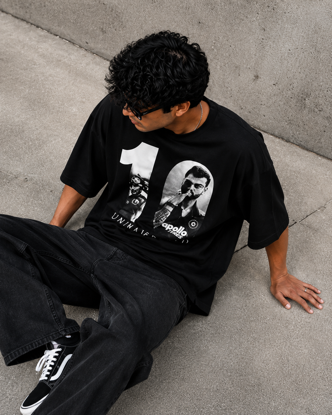 King Kohli Unrivaled Graphic Oversized Tee