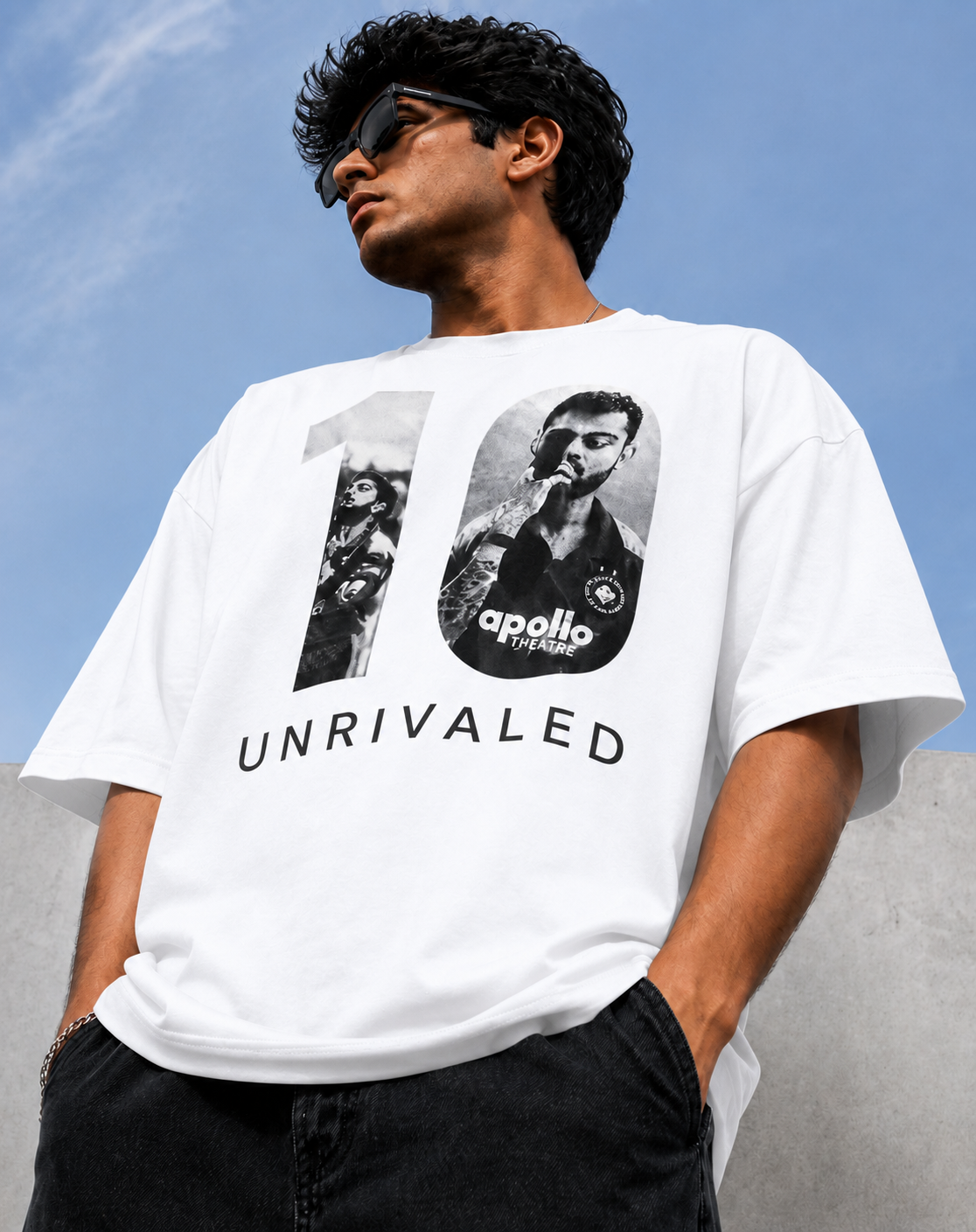 King Kohli Unrivaled Graphic Oversized Tee