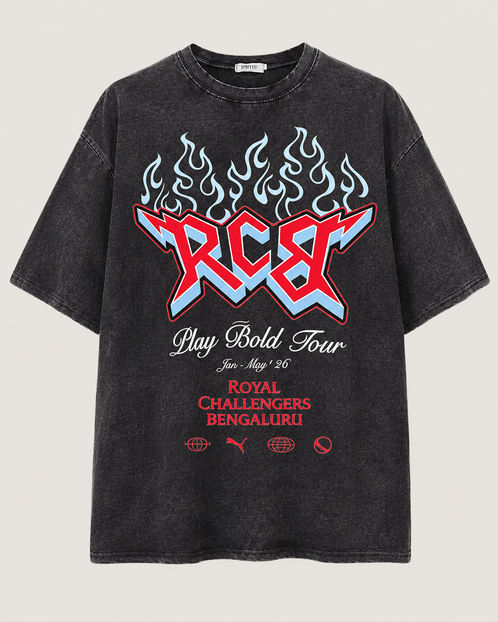 RCB Play Bold Tour Oversized T-Shirt