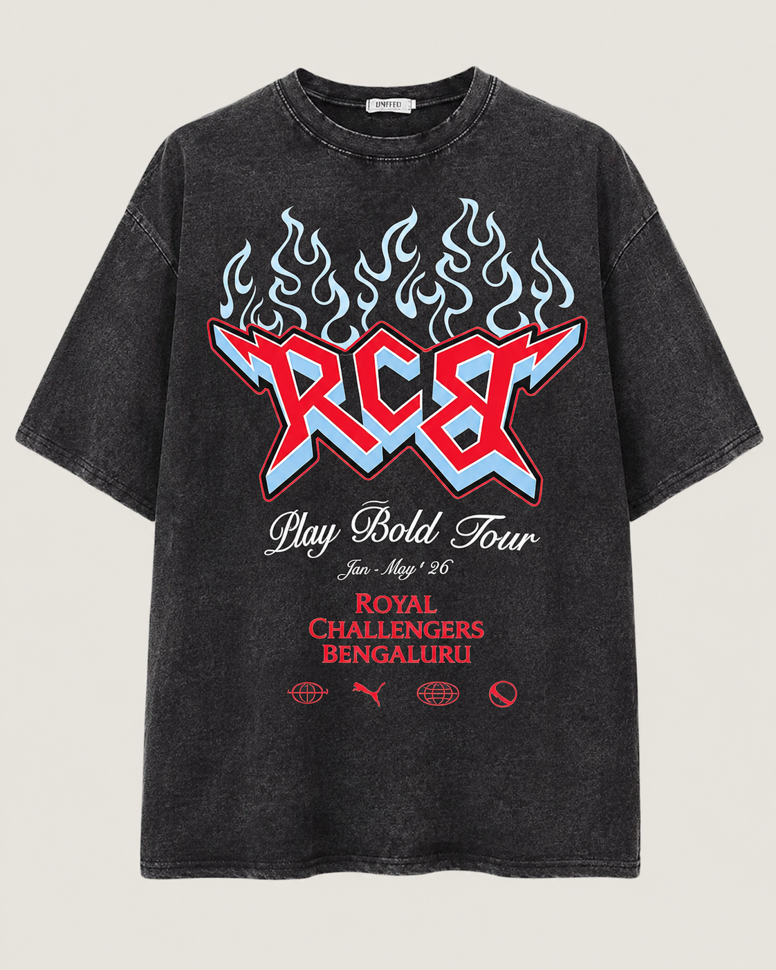 RCB Play Bold Tour Oversized T-Shirt