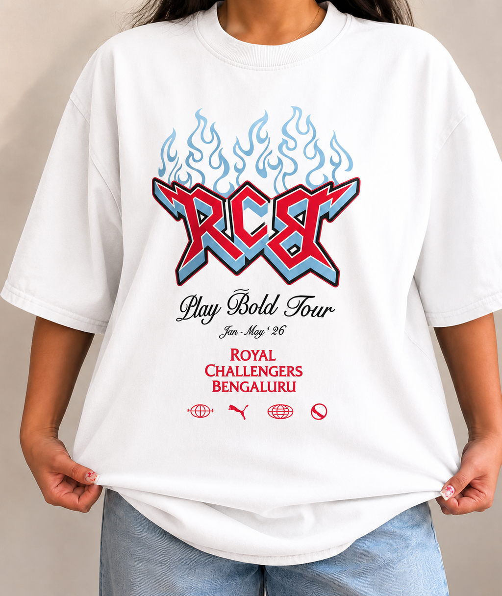 RCB Play Bold Tour Oversized T-Shirt