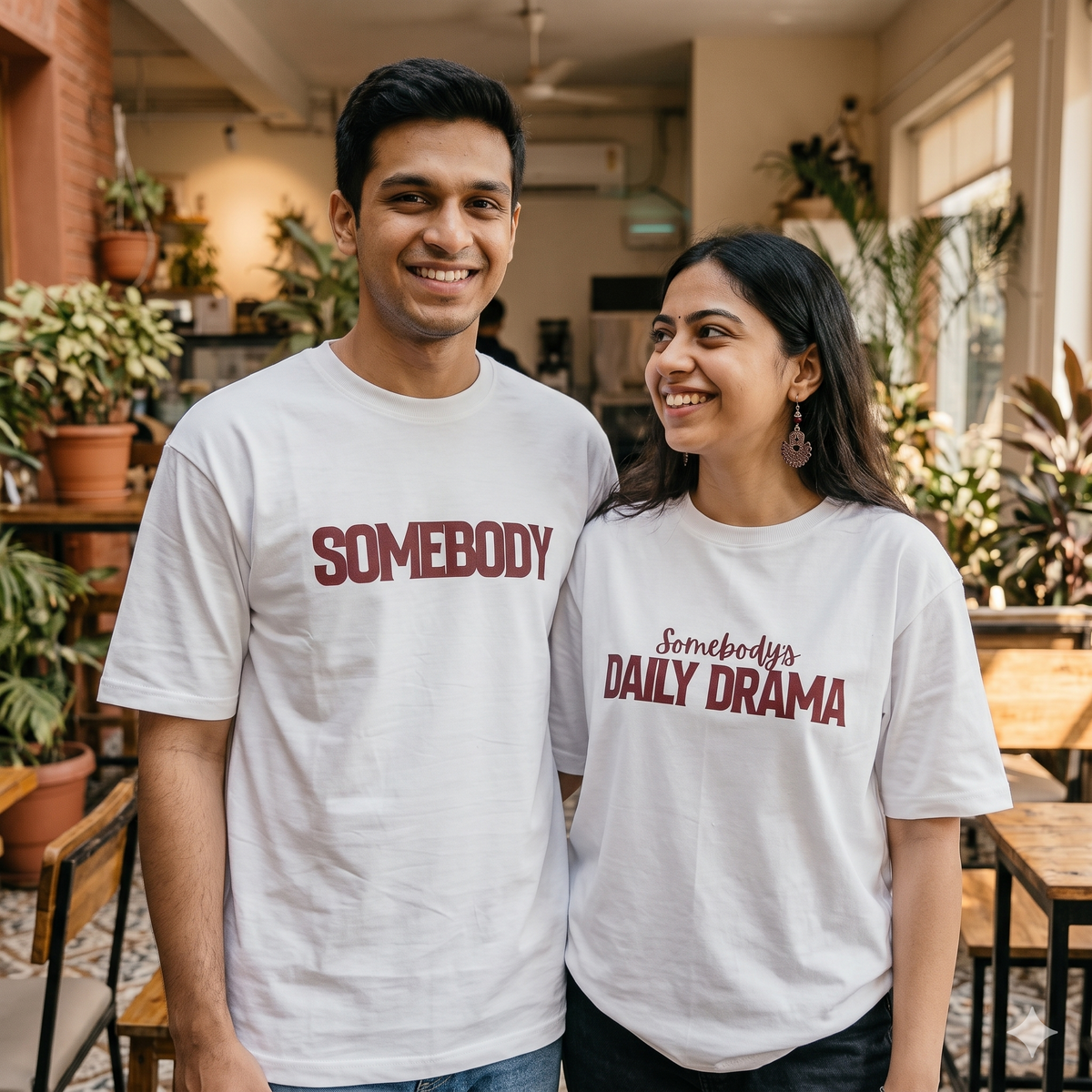 Matching Couple Oversized T-Shirts