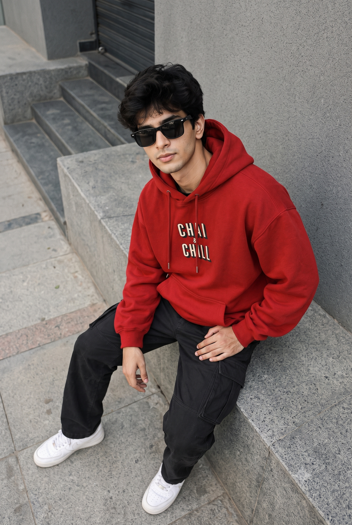 Chai & Chill Oversized Hoodie
