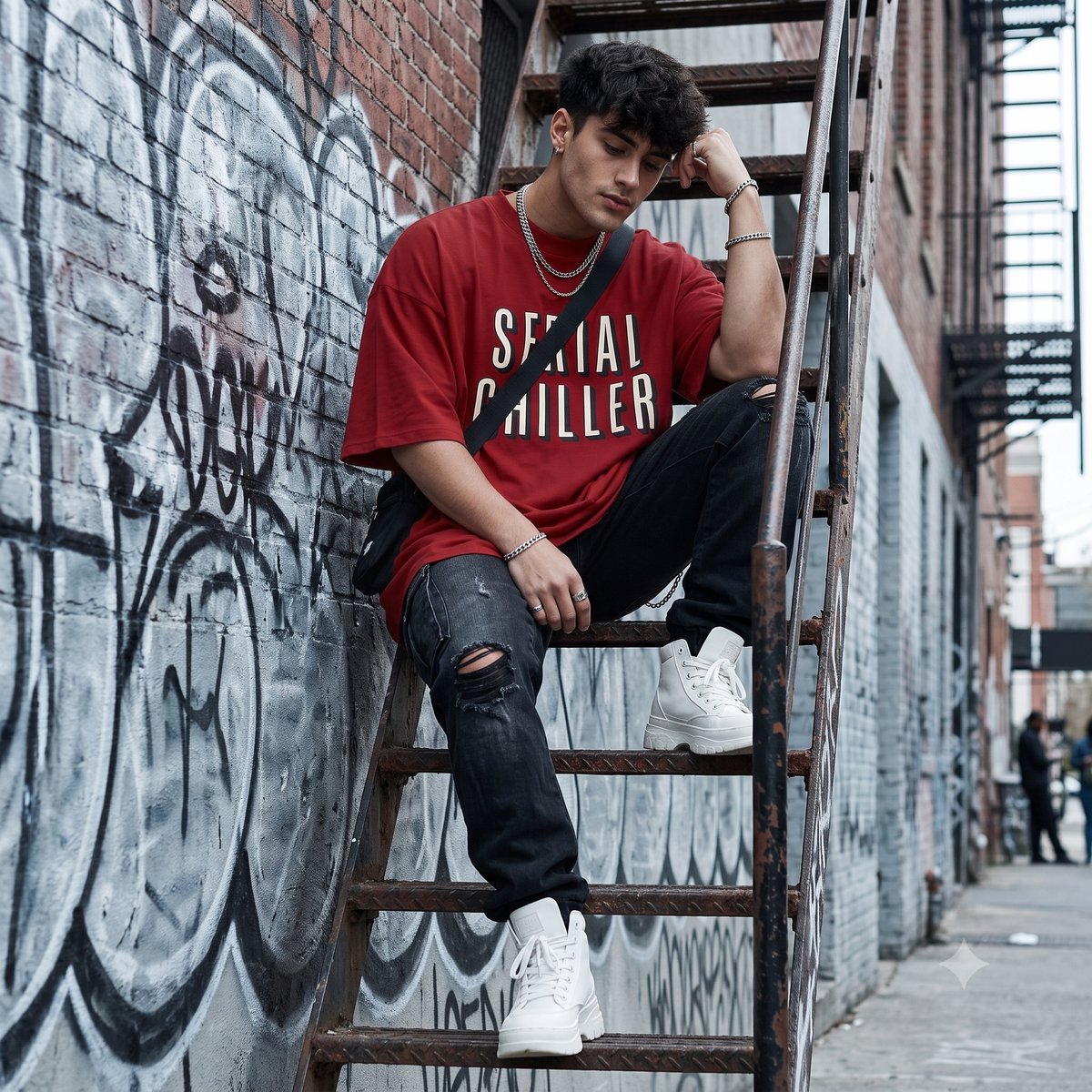 Serial Chiller Streetwear Oversized T-Shirt