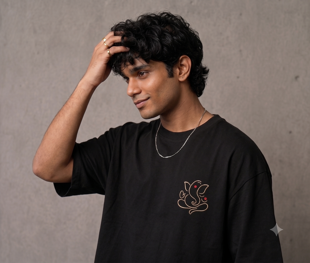 Ganpati Bappa Oversized T-Shirt