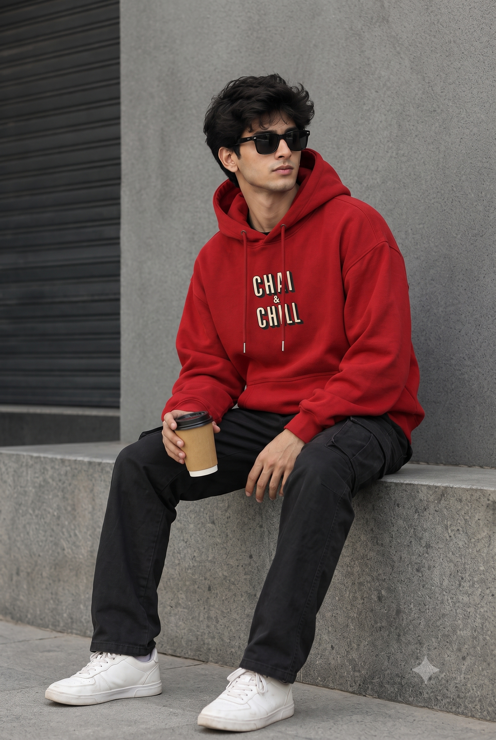 Chai & Chill Oversized Hoodie