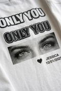 Custom Eyes Photo Graphic Oversized Tee