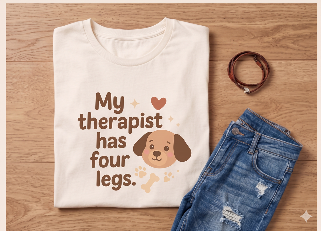 My Therapist Has Four Legs Oversized T-Shirt