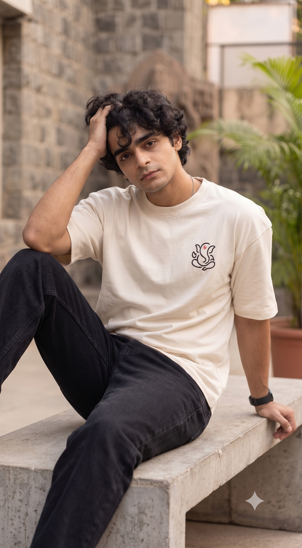 Ganpati Bappa Oversized T-Shirt