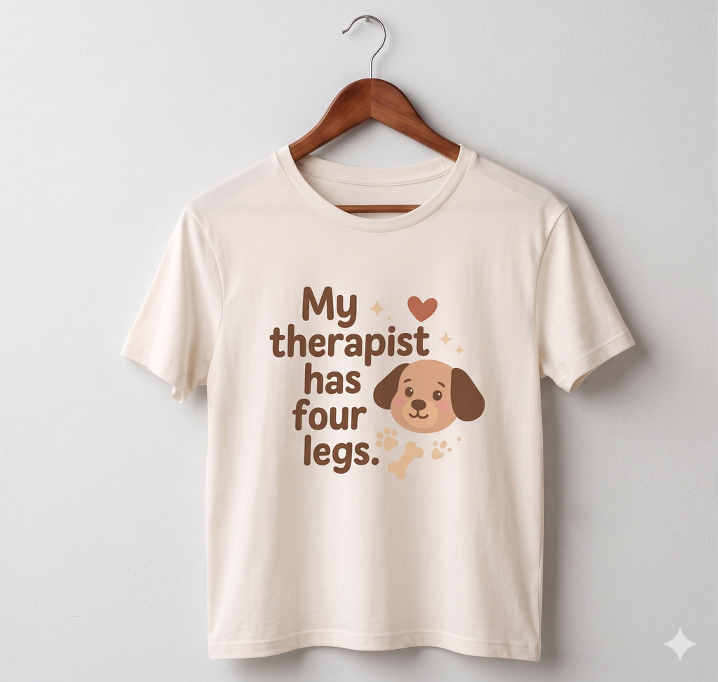My Therapist Has Four Legs Oversized T-Shirt