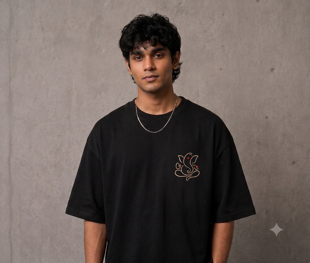 Ganpati Bappa Oversized T-Shirt